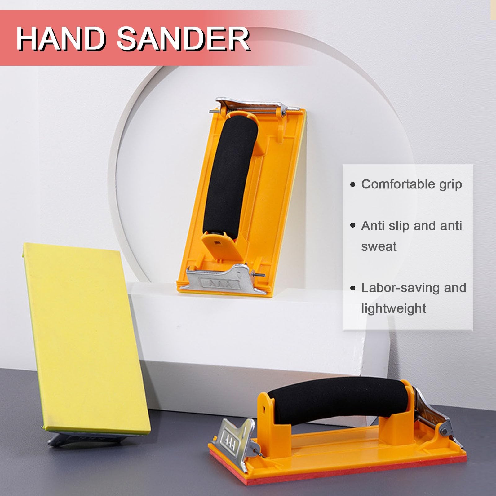Hubaow Sandpaper Holder with Sponge Handle, 36 Pack 120 to 3000 Assorted Grit…