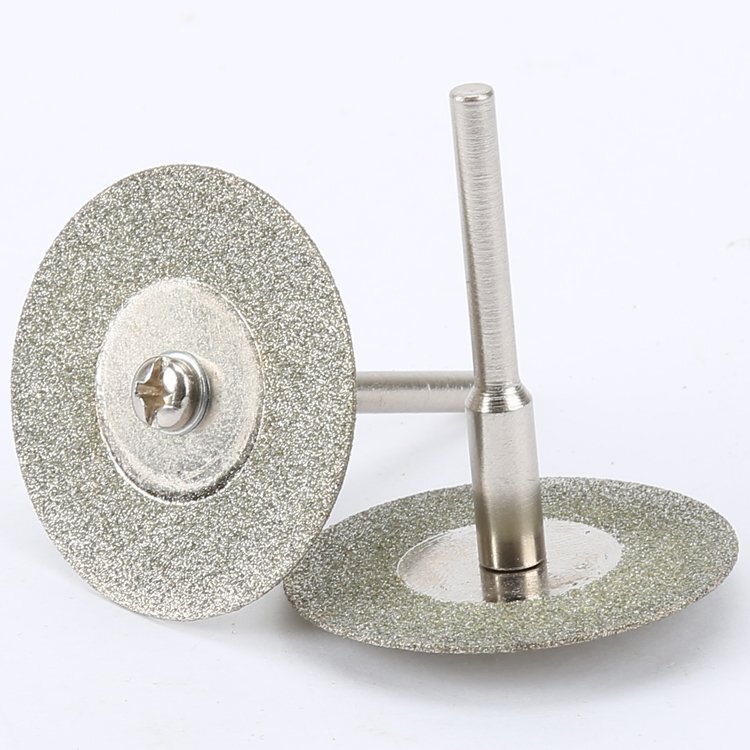 10PCS 30mm Diamond Cutting Discs Wheel + 2PCS Arbor F Grinder Power Rotary Tool