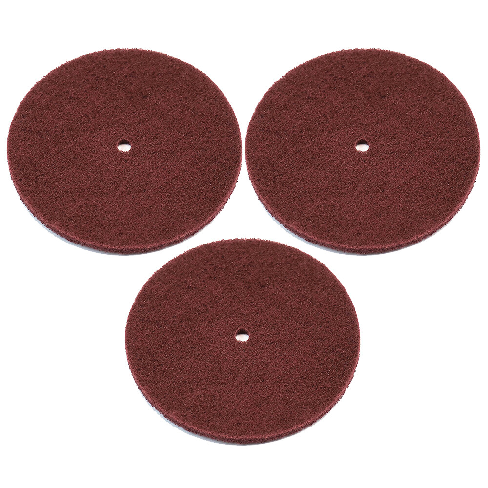 (3) 4″ Fine Cleaning Wheel 400 Grit | Scotch Pad Polishing Bench Grinder Buff