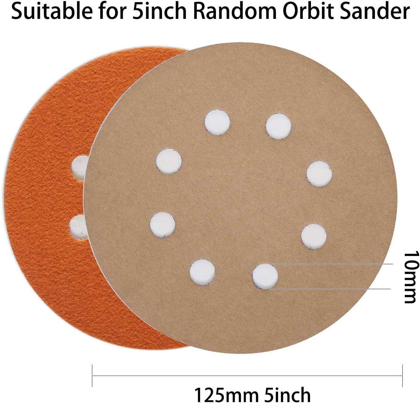 Wet Dry Sanding Discs 5 in 8-Hole Hook Loop 3000-10000 Grit Orbital Sander Paper