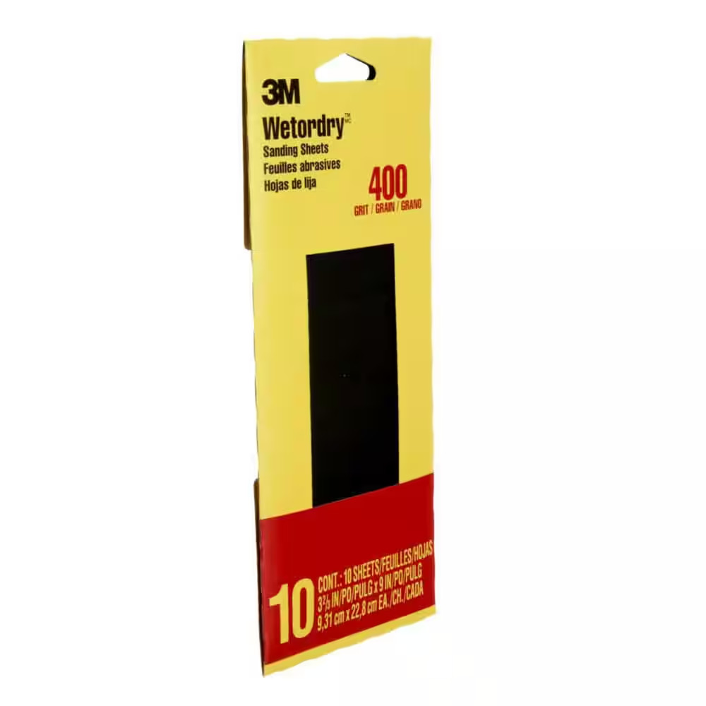 Imperial Wetordry 3.7 In. X 9 In. Super Fine 400-Grit Sheet Sandpaper (10-Sheets