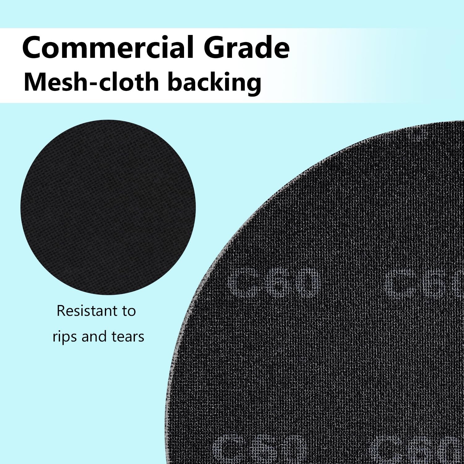 10 PCS 17 Inch Sanding Screen Discs Black Silicon Carbide Mesh 220 Grit Wood