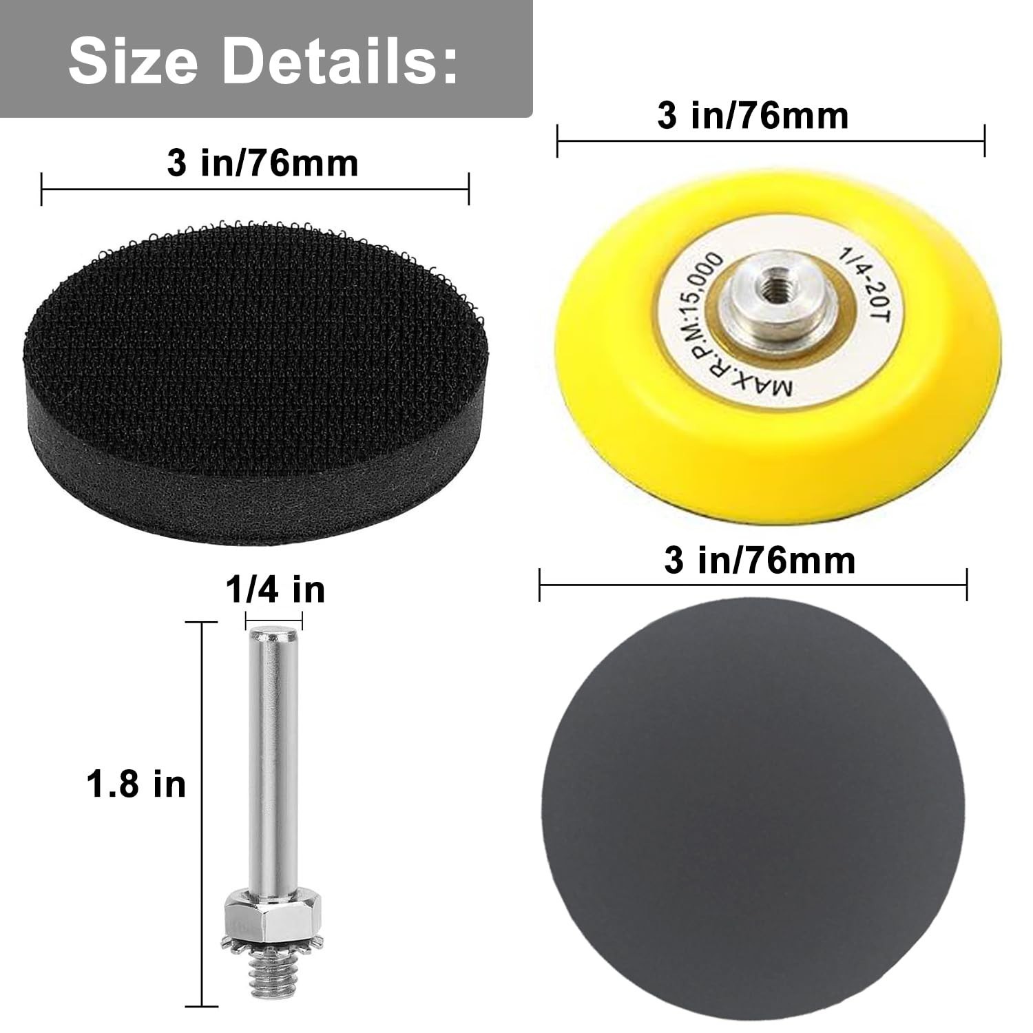 140-Piece Silicon Carbide Sanding Discs Set for Polishing & Restoration