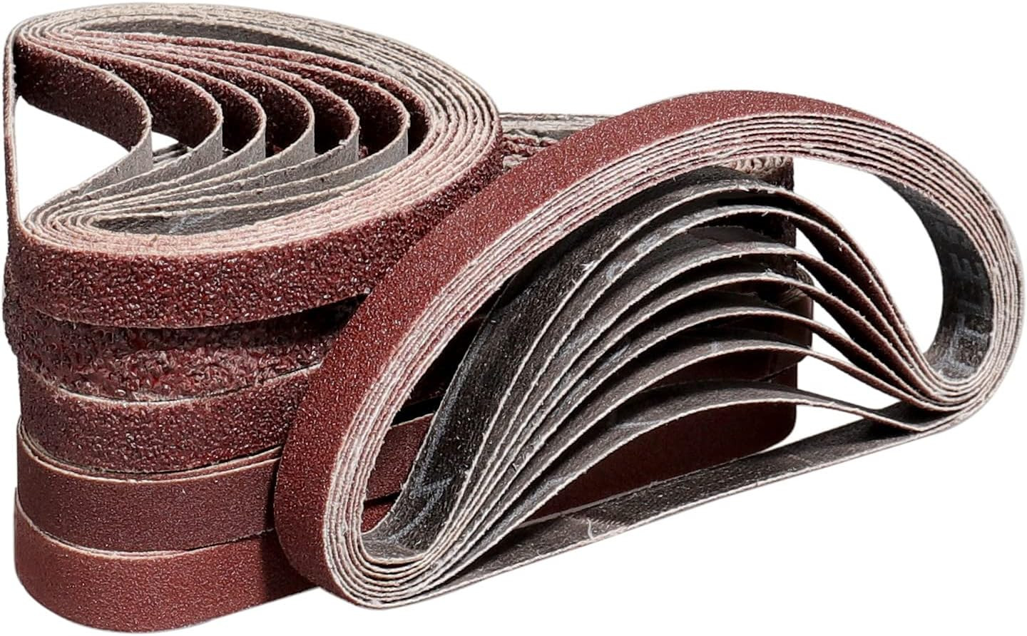 48 Pack Sanding Belts 3/8X13 Inches(10X330Mm)- 8 Each of 40/60/80/120/180/240 Gr