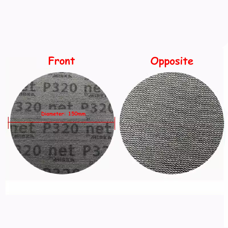 6 Inch 150mm Mesh Abrasive Dust Free Sanding Discs Sandpaper Dry Use 80# – 1000#