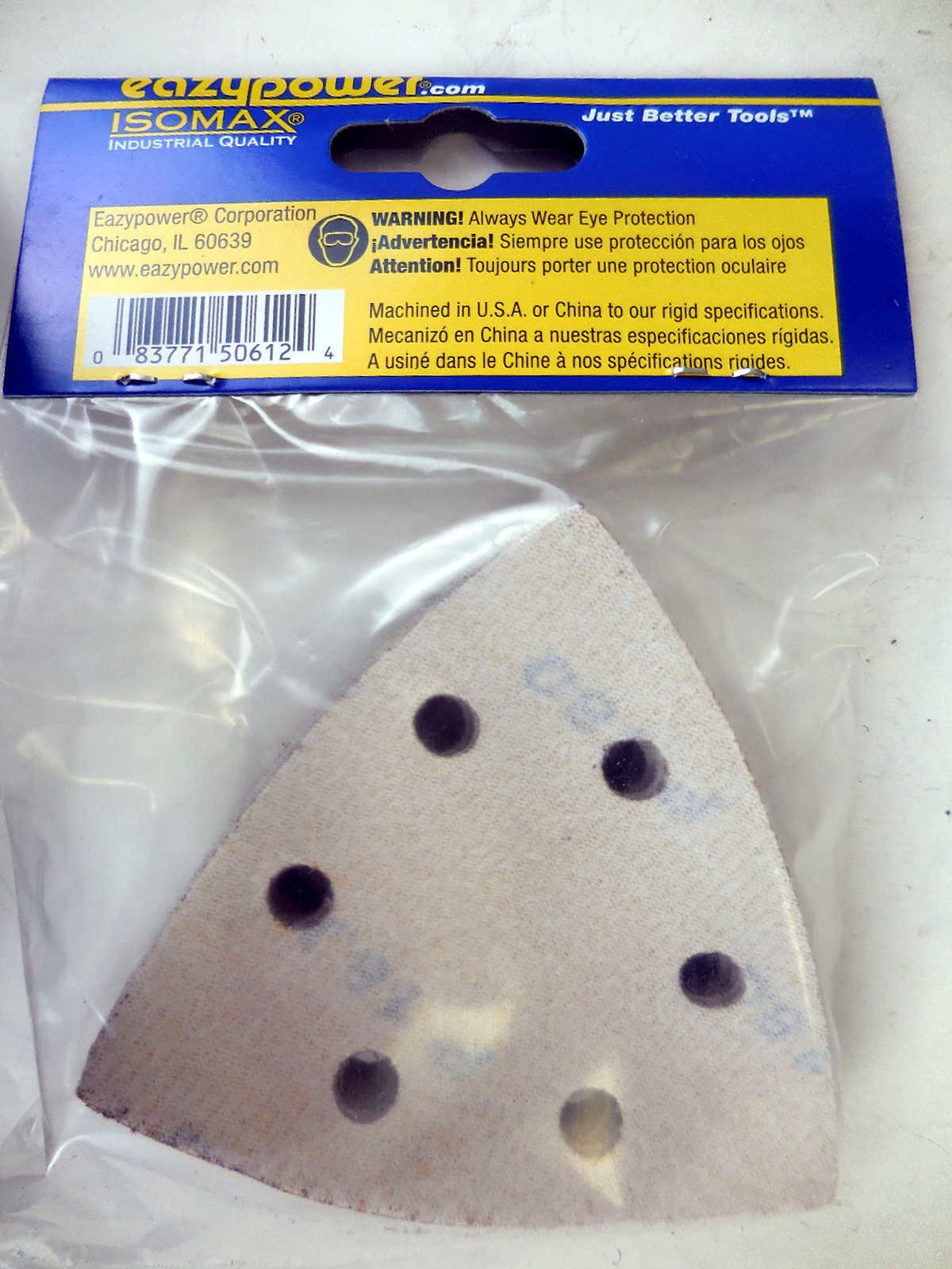 Pack of 12 Delta Triangle Emery Cloth Sanding Pads 180 Grit 50612 DISCOUNTS #92l
