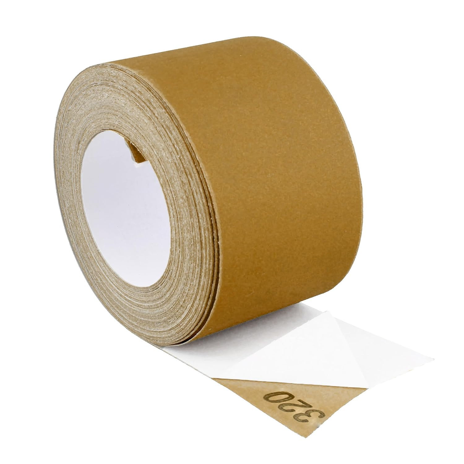 Adhesive Sticky Back 320-Grit Sandpaper Roll 2-3/4In X 20 Yards Aluminum Oxide G