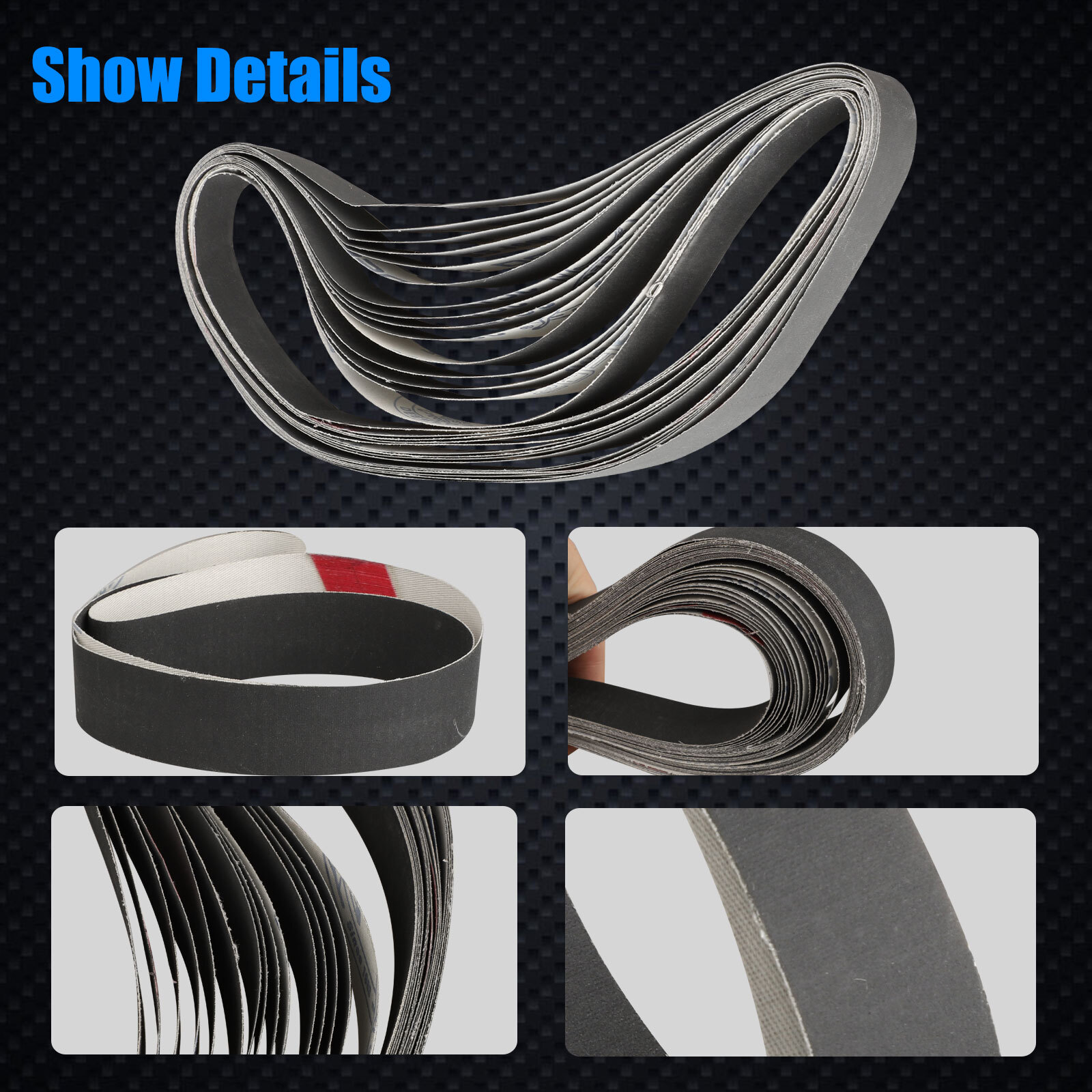 30Pcs 1x30inch 600 -1000 Grit Sanding Belt Polishing Grinding Sander Sandpaper