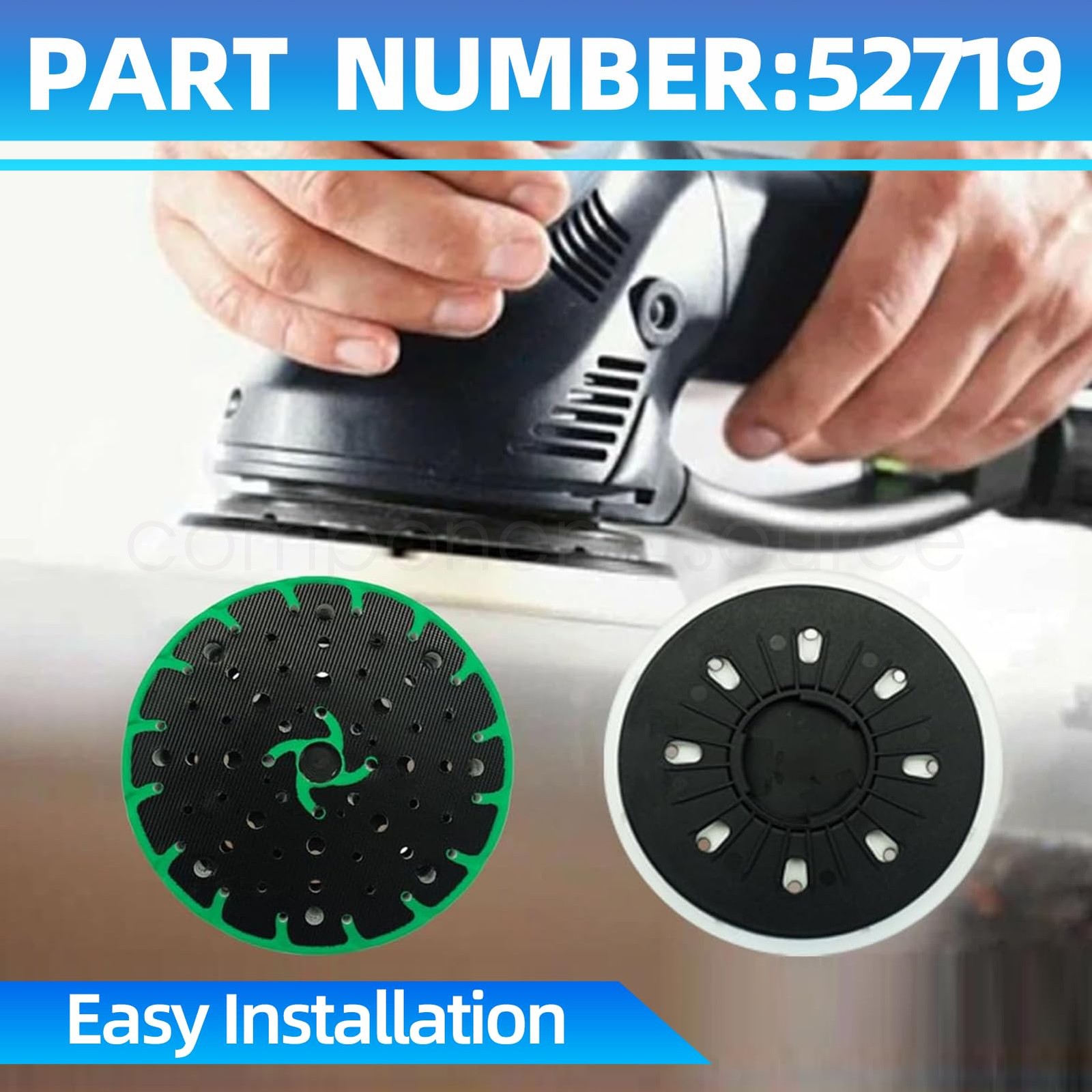 Upgraded 6-Inch 150mm Soft Sanding Pad for Use with RO 150 FEQ Sanders #202461