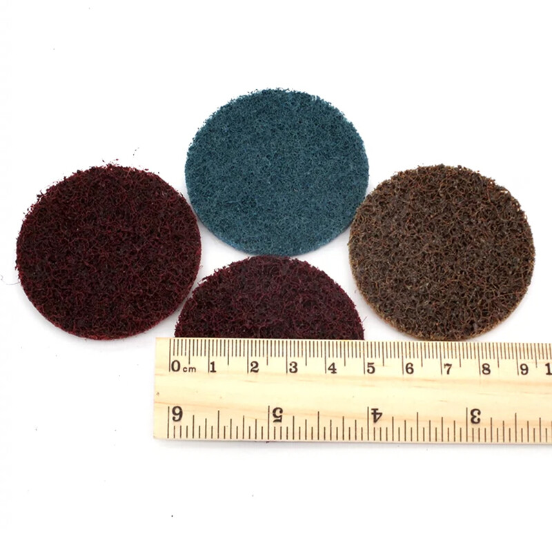 2″ 50mm Nylon Sanding Disc Flocked Self Adhesive Fiber Polishing Pads 150#-400#