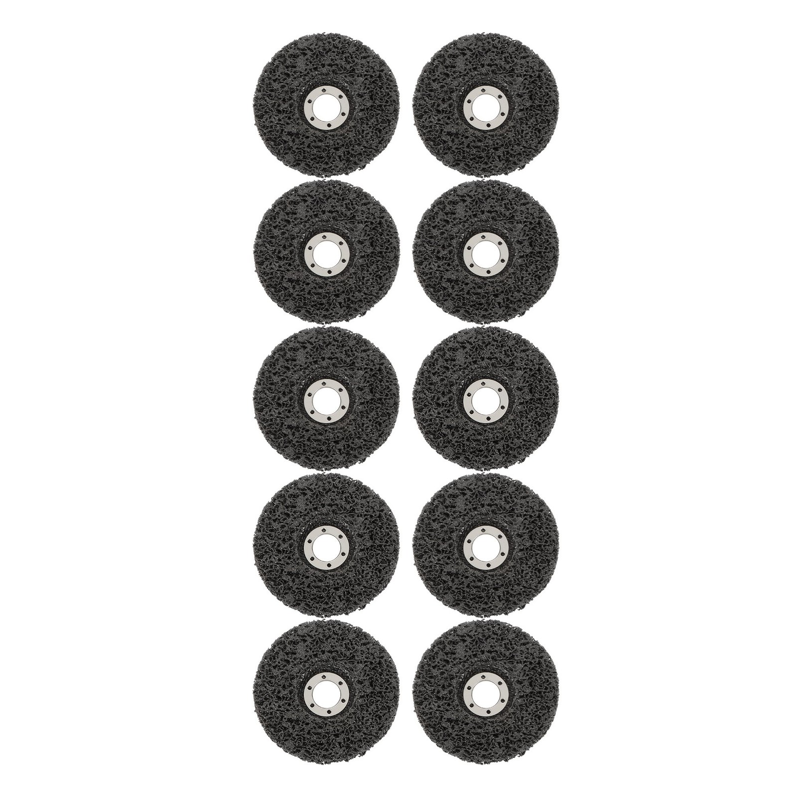 10 PCS 4-1/2″ x 7/8″ Black Diamond Grinding Discs Strip Discs for Angle Grinder