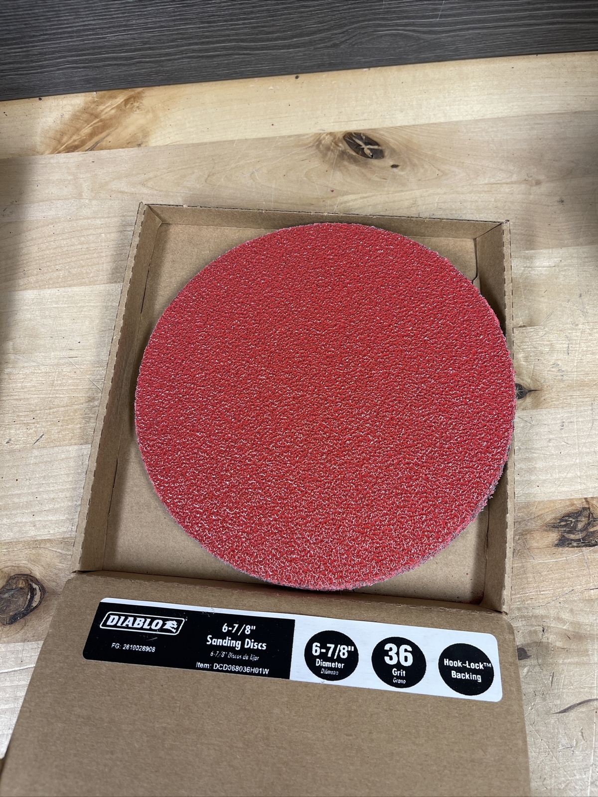 5 Pack Diablo DCD068036H01W 6-7/8 in. 36-Grit Sanding Disc New