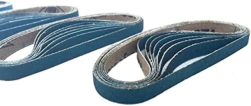 Starcke Premium 3/8 x 13 Inch Sanding Air File Narrow Belts Zirconia