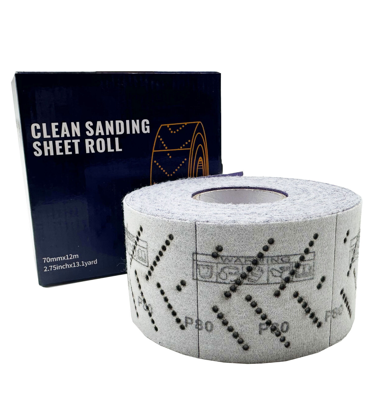 SATC 2Roll 2.75″x13.1yd(70mmx12m) Ceramic Sanding Sheet Roll for Furniture P400