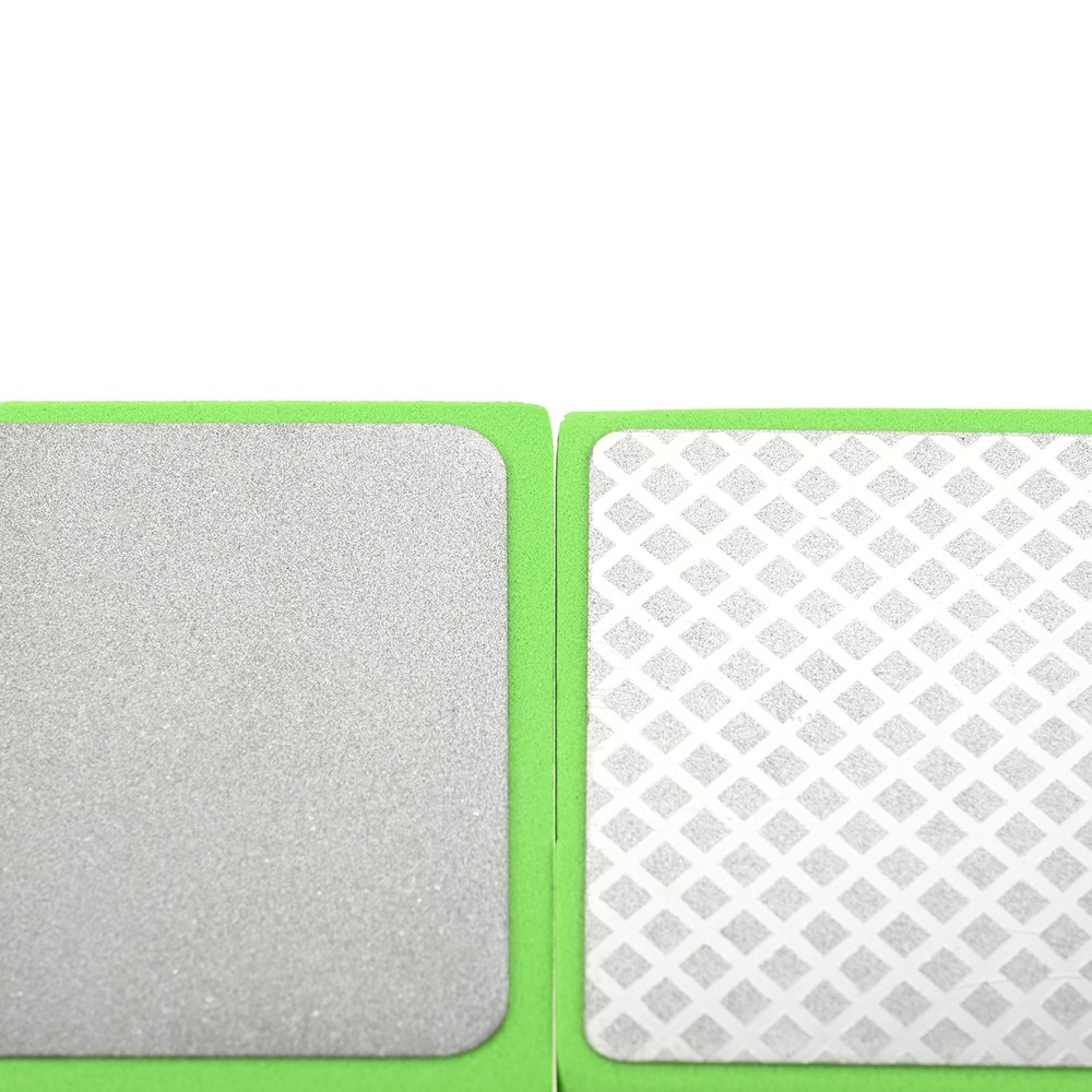 6x Diamond Hand Polishing Pads Foam Backing Sanding Blocks for Glass Wood Metal