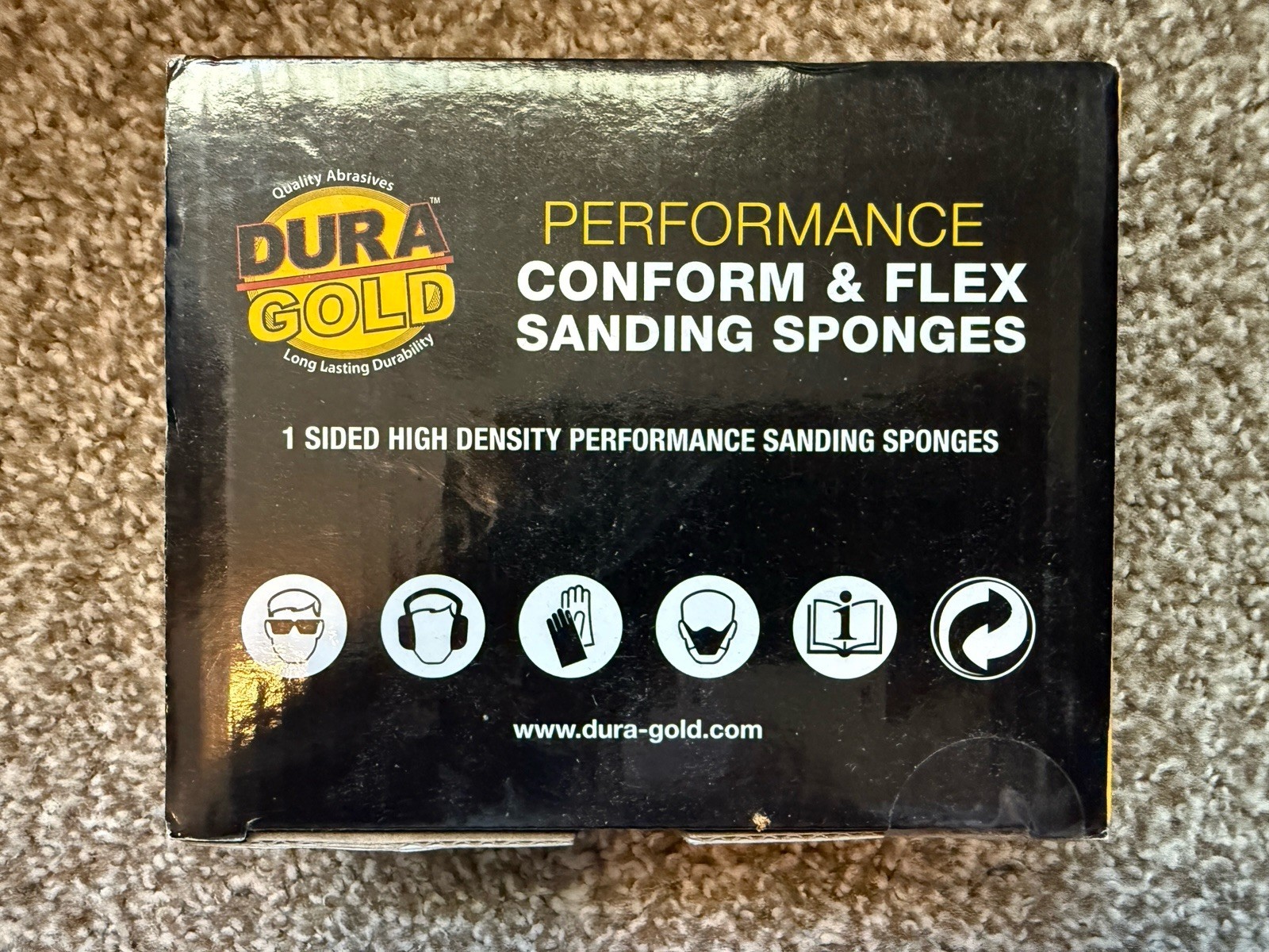 Very Fine Cut Sanding Sponges, 10/Box – 5.5″ x 4.5″ (320 to 400 Grit) Wet/Dry