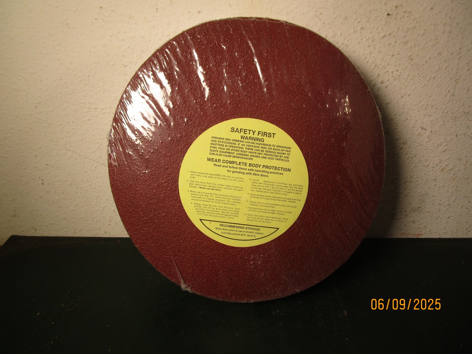 Mirka 25pc 9″ x 7/8″ 50 Grit Grinding Sanding Disc Alum Oxide