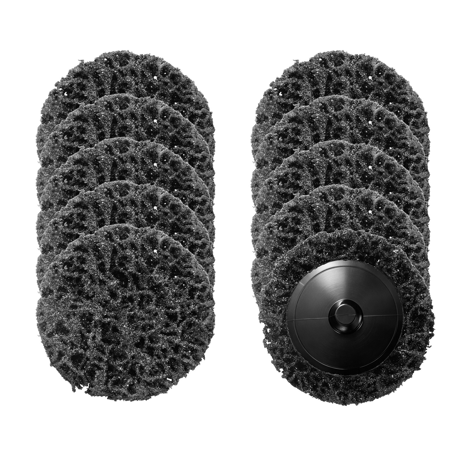 10 Pcs Diamond Sanding Discs 2″/5.1 Cm, Medium Coarse Disc, Black