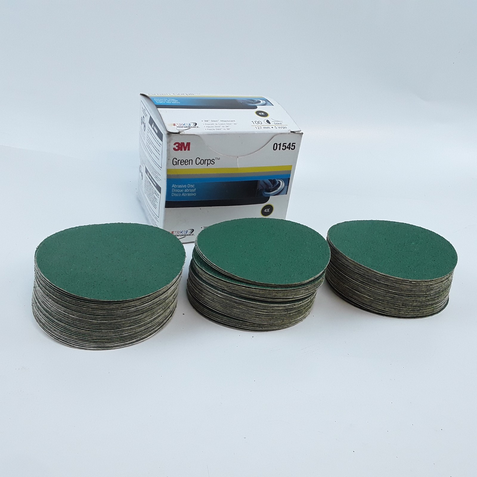 3M 01545 Green Corps Stikit Pro Abrasive Disc Heavy Duty Sz 127mm 5in Box of 100