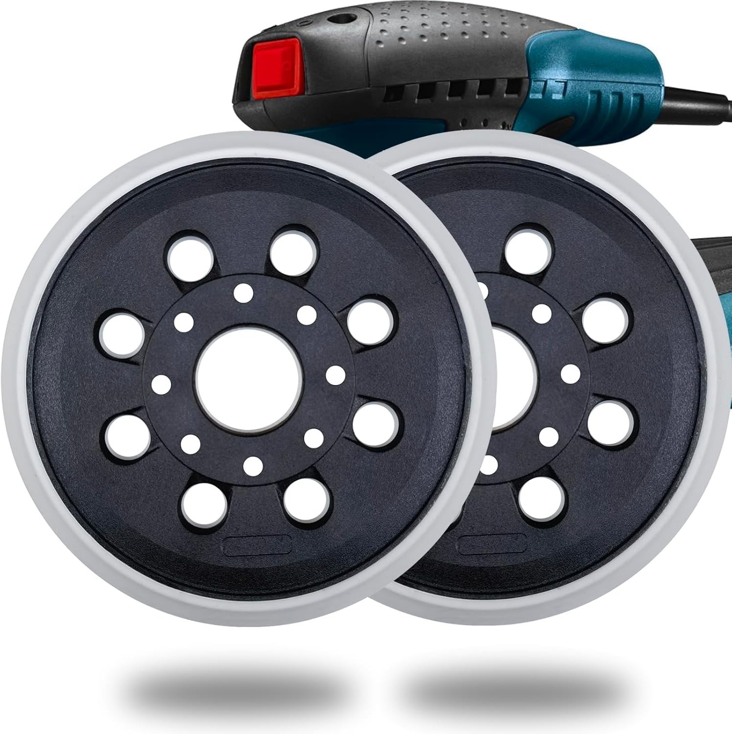 2 Pack 5 Inch 8 Hole Hook & Loop Replacement Sander Pad for 5″ Bosch ROS20VS,