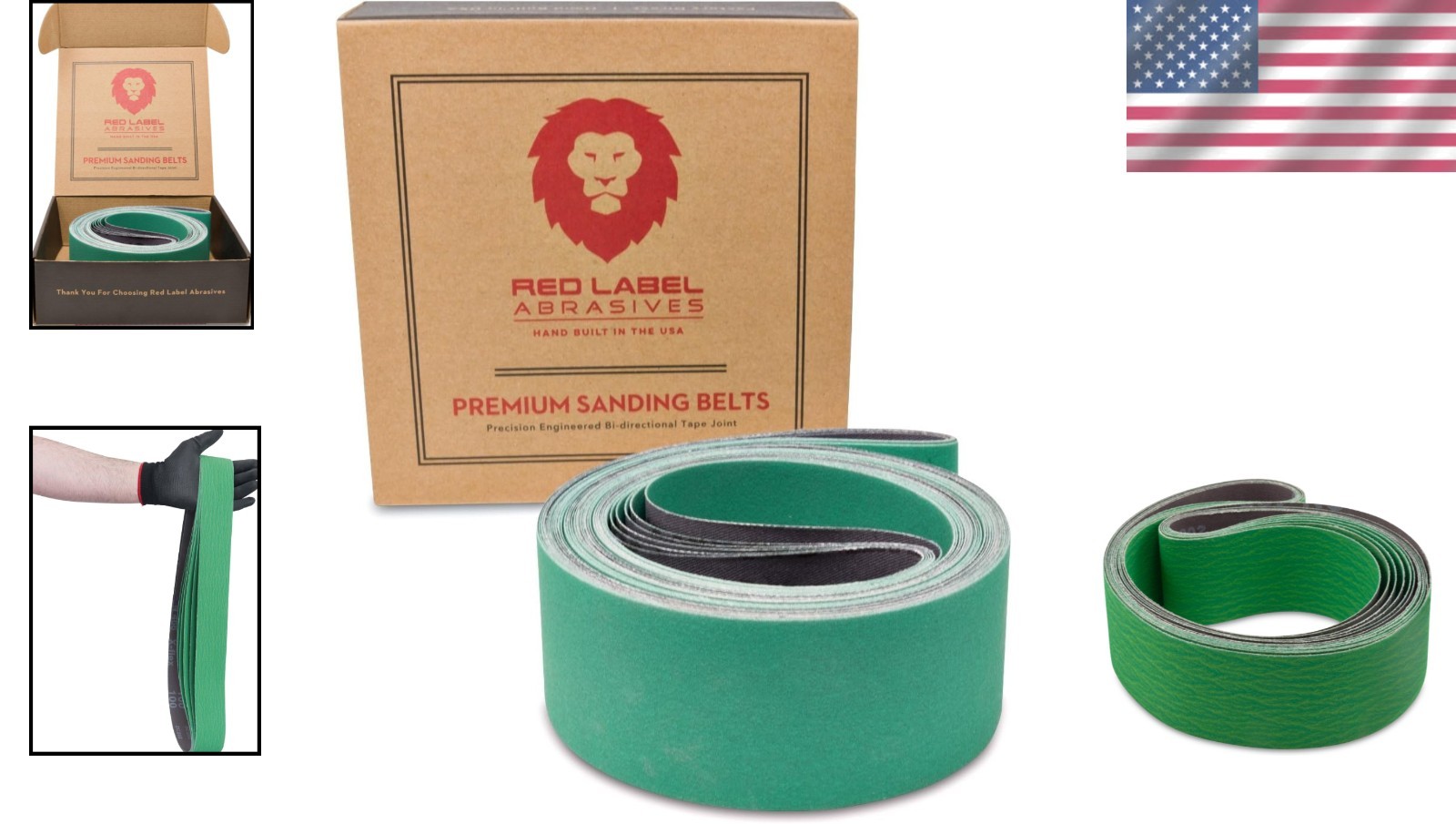Durable 2 X 72 Inch Ceramic Sanding Belts – 220 Grit for Heavy Grinding, 6 Pack
