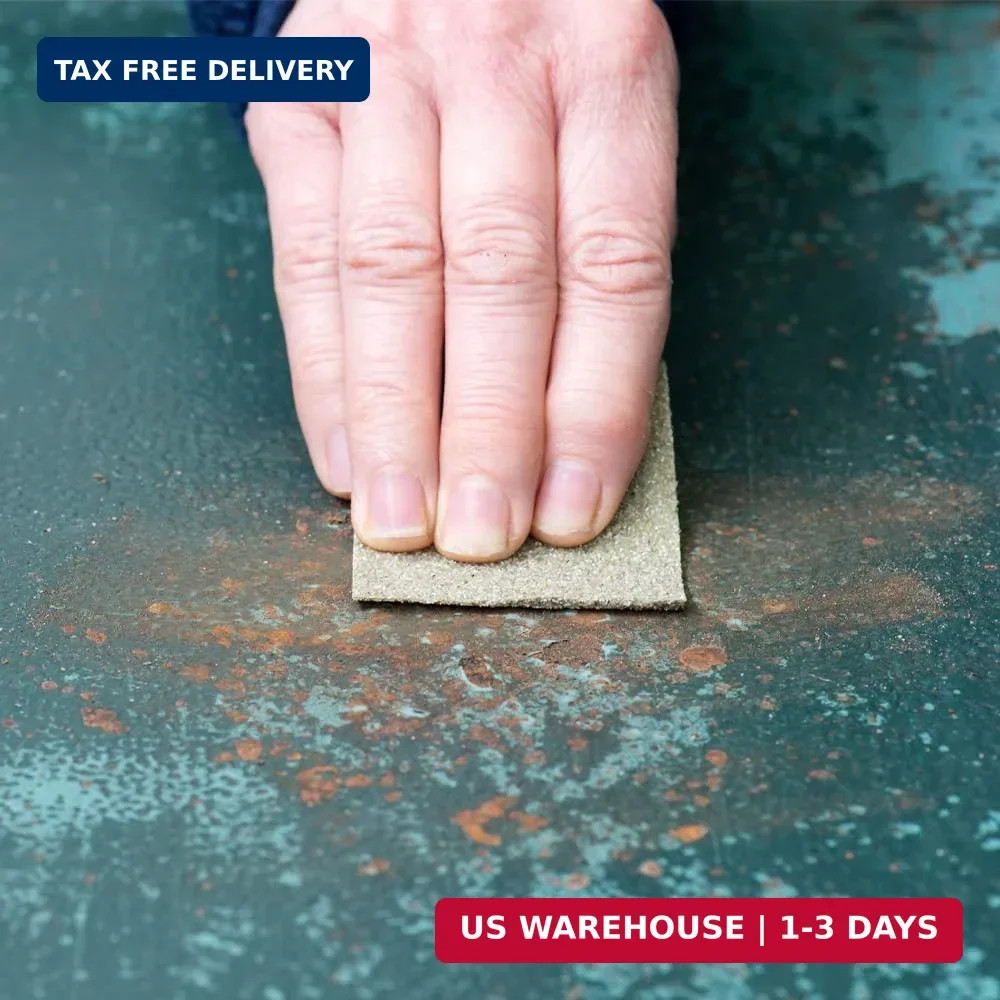 Multi-Purpose Sandpaper | 100 Grit | 25 Sheets of 9” x 11” | Ideal f
