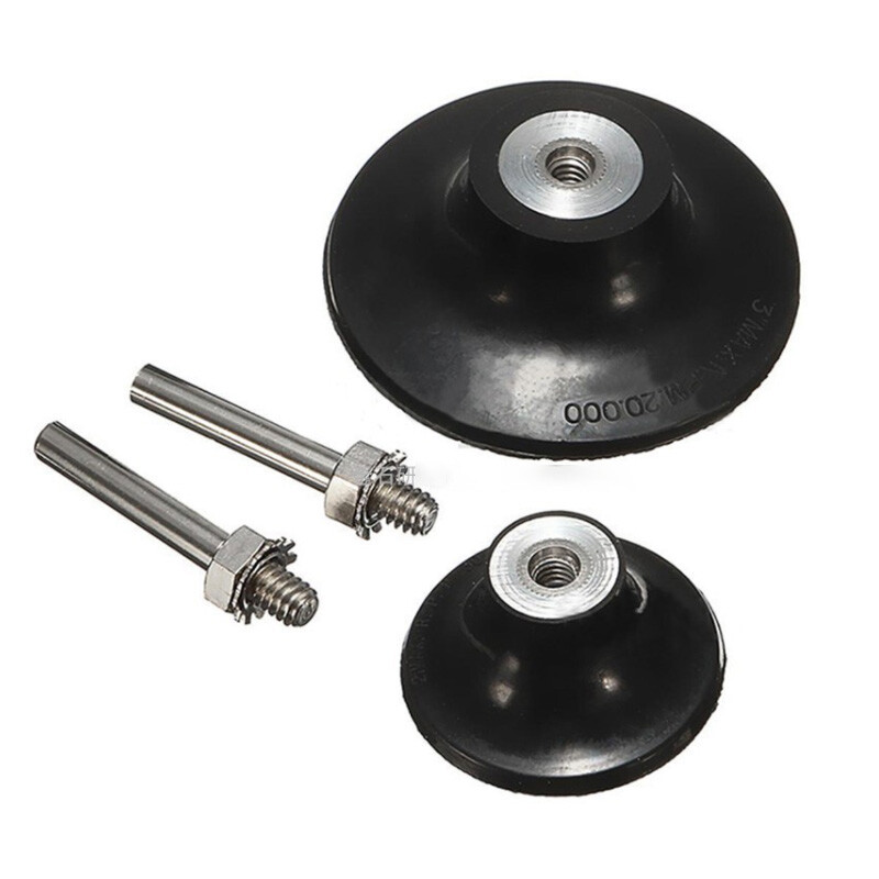 1″ 2″ 3″ 25 50 75mm Sanding Disc Holder Roll & Lock Rotary Pad Holder 1/4″ Shank