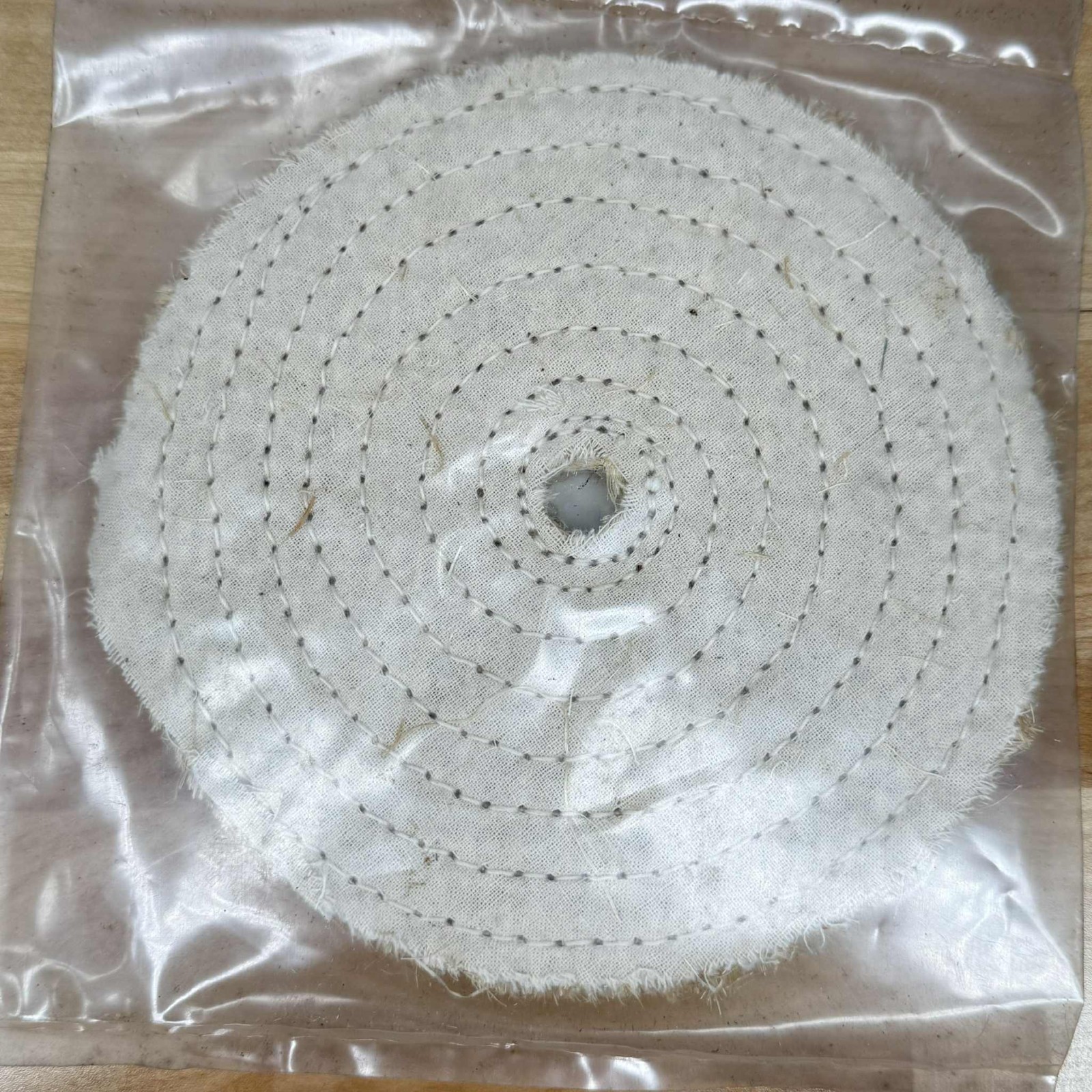 Sears Craftsman 6″ Buffing Wheel 1/2″ Arbor Hole 40Ply Cotton Buff Medium New