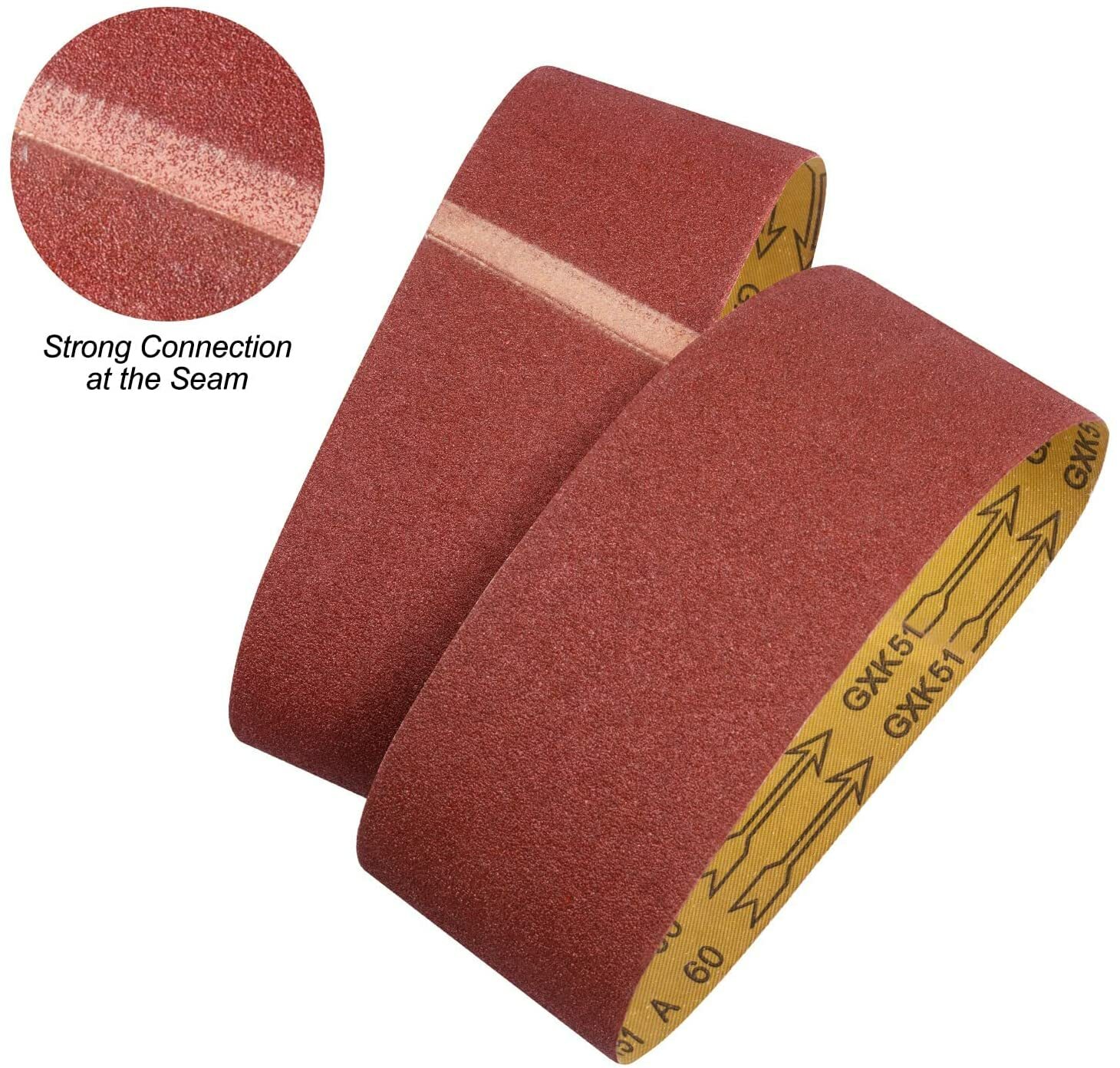 12PCS 4×24″ Sanding Belts 60 80 120 150 240 400 Grit Belt Sander Paper Sandpaper