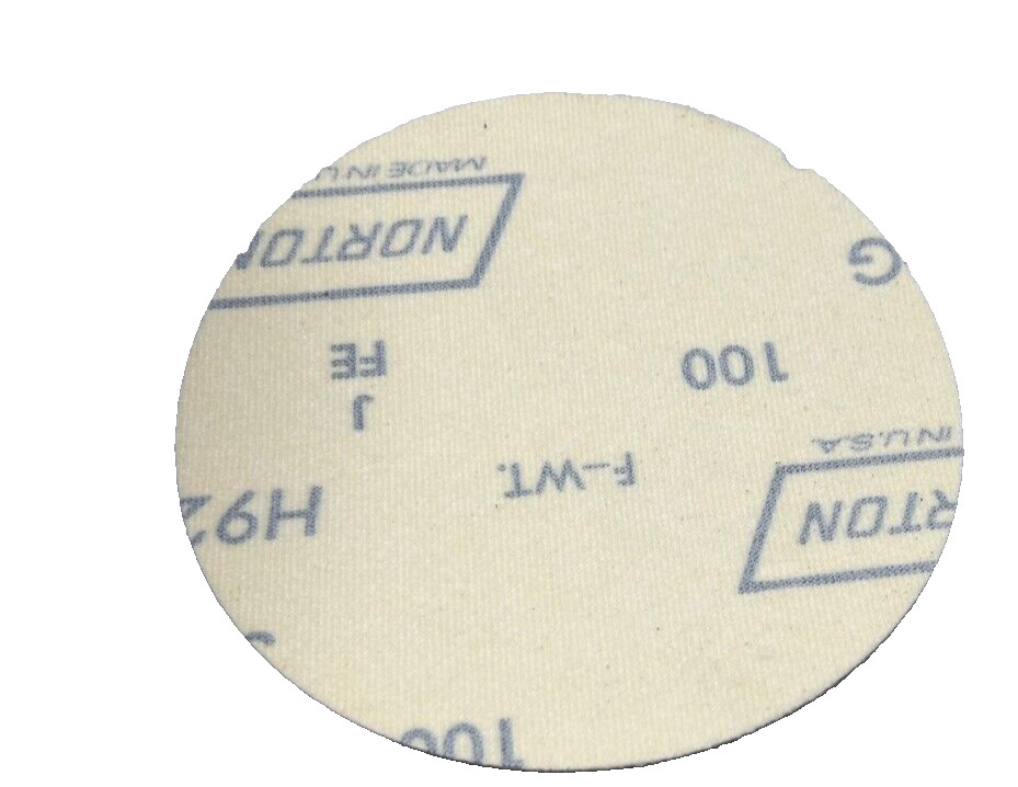 Norton SG H920 49866 100F SPEED-GRIP (R) 5″ DIA. 127 mm Qty:50 Sanding Disc New