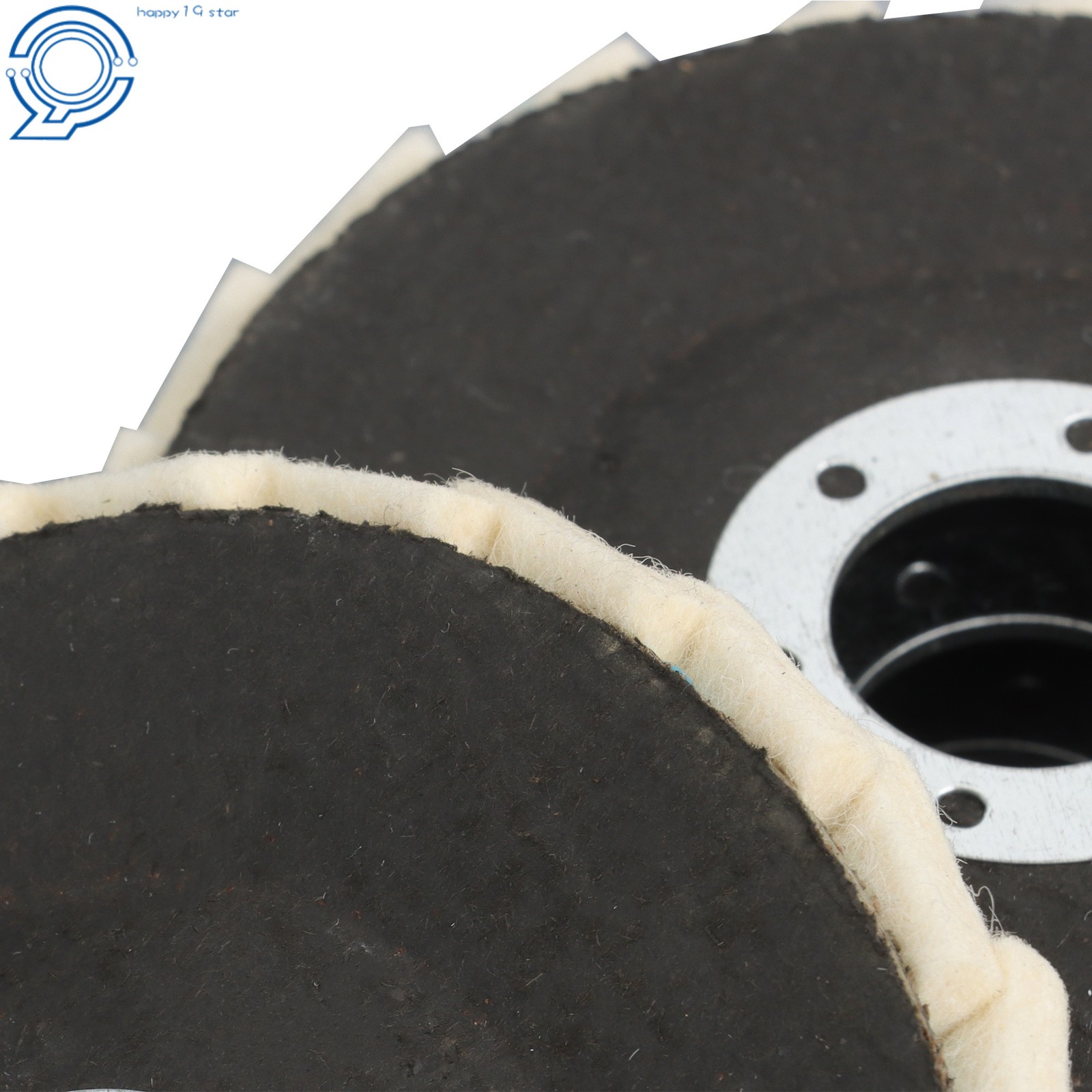 8 Pack Felt Flap Disc Abrasives Buffing Polishing Wheels and Polishing Compounds