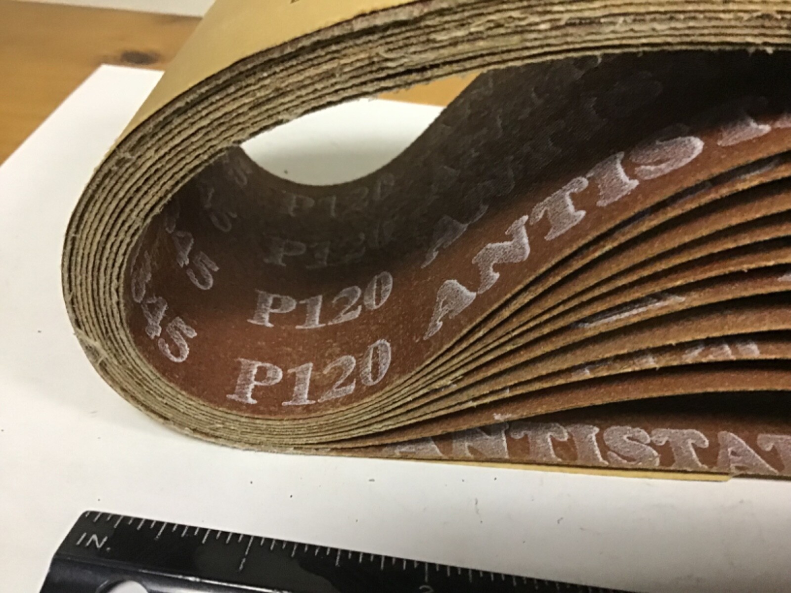 New. Qty (10) 3″ X 21″, 120 Grit Sanding Belts