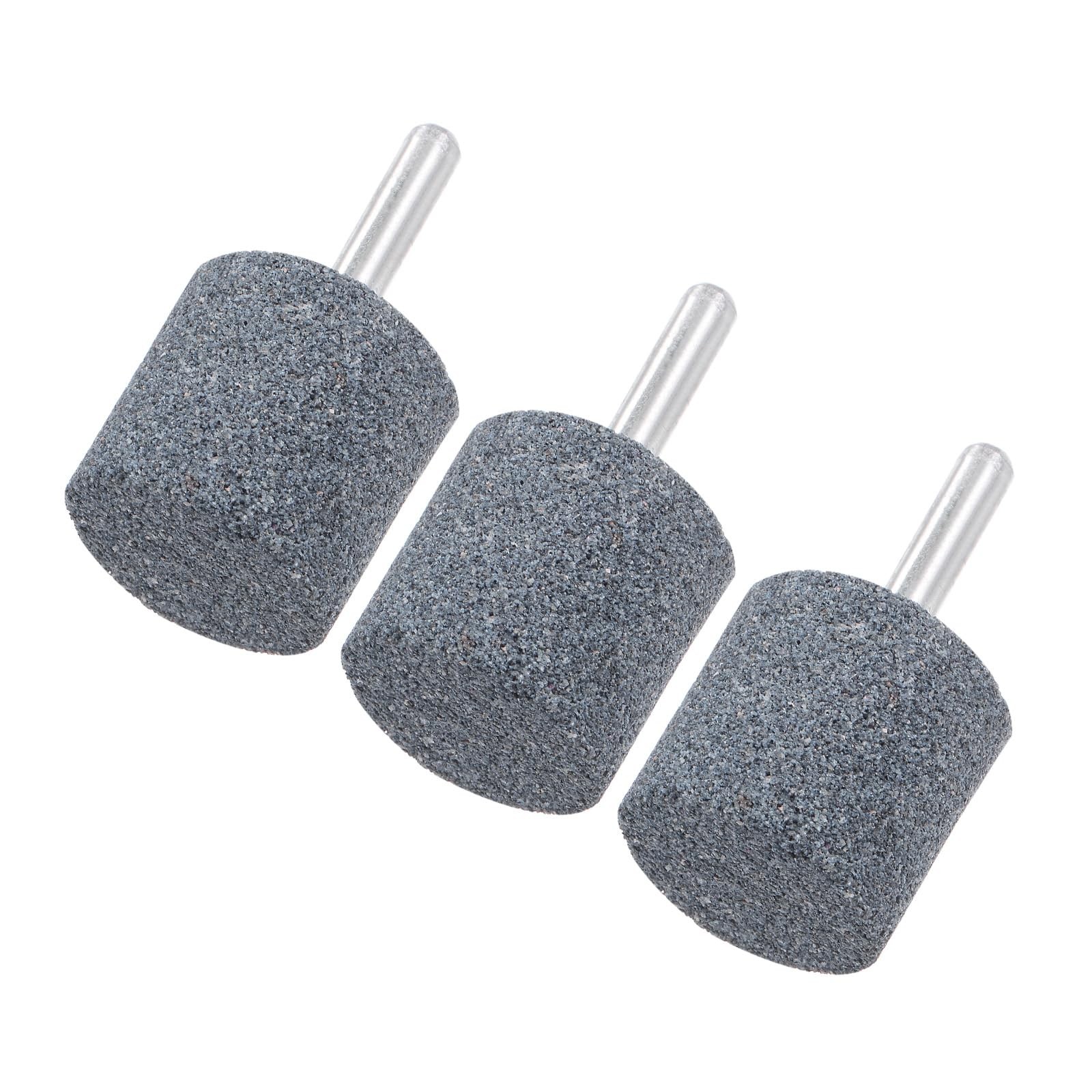 M METERXITY 3Pack Abrasive Mounted Stone Grinding Bits, 1/4 in6mm Shank Alumi…