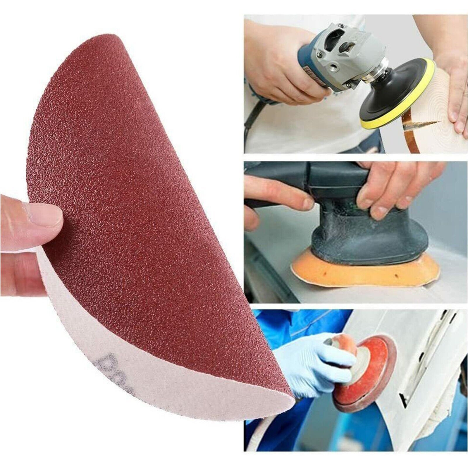 6 inches Sanding Disc Sandpaper 40-2000 Grit Pads 150mm Hook&Loop No holes DF OZ