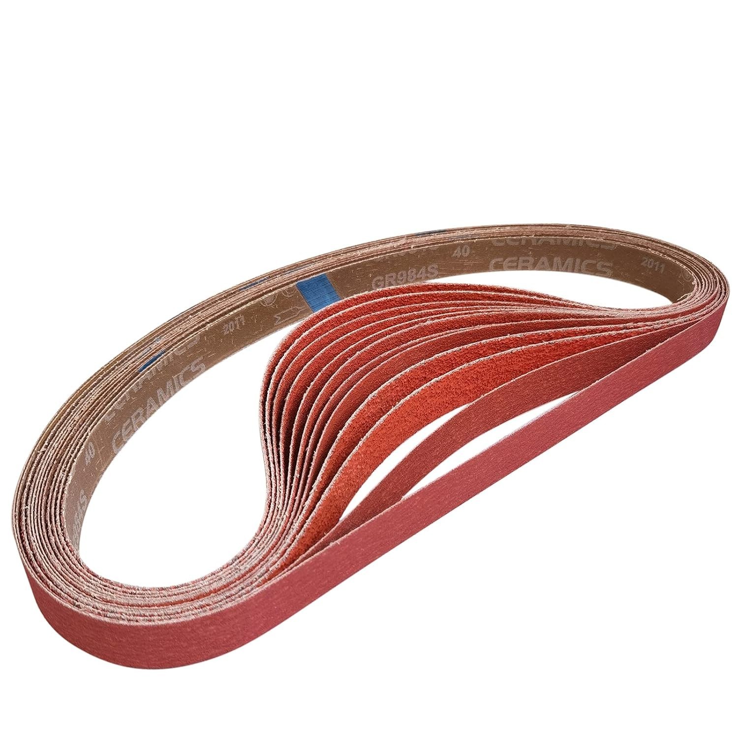 12 PCS Ceramic Sanding Belts Kit 1×42 Inch for Metal Grinding – Quality