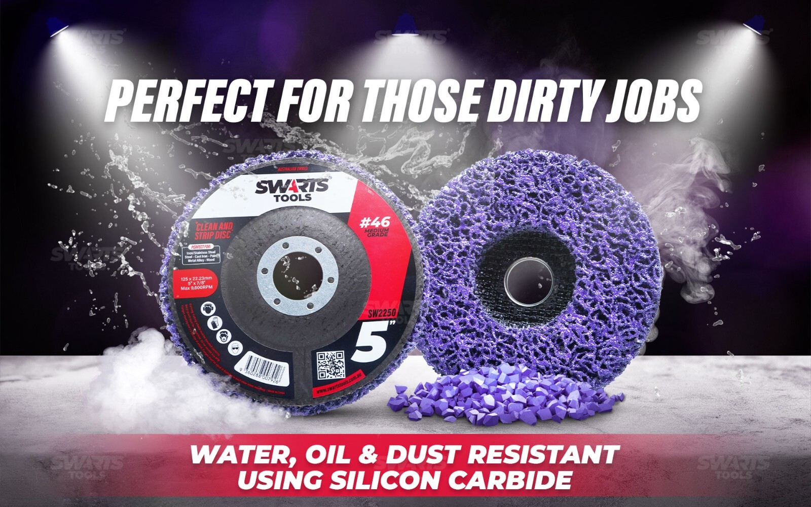 Poly Clean & Paint Stripping / Strip Disc Set – Silicon Carbide Grit or Ceramic