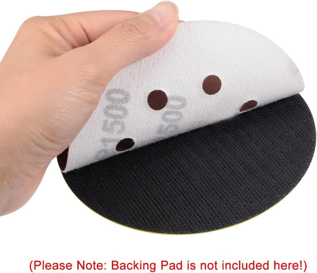 Versatile 10 Pack of 7 Inch 120 Grit Sanding Discs with Dust Extraction Holes