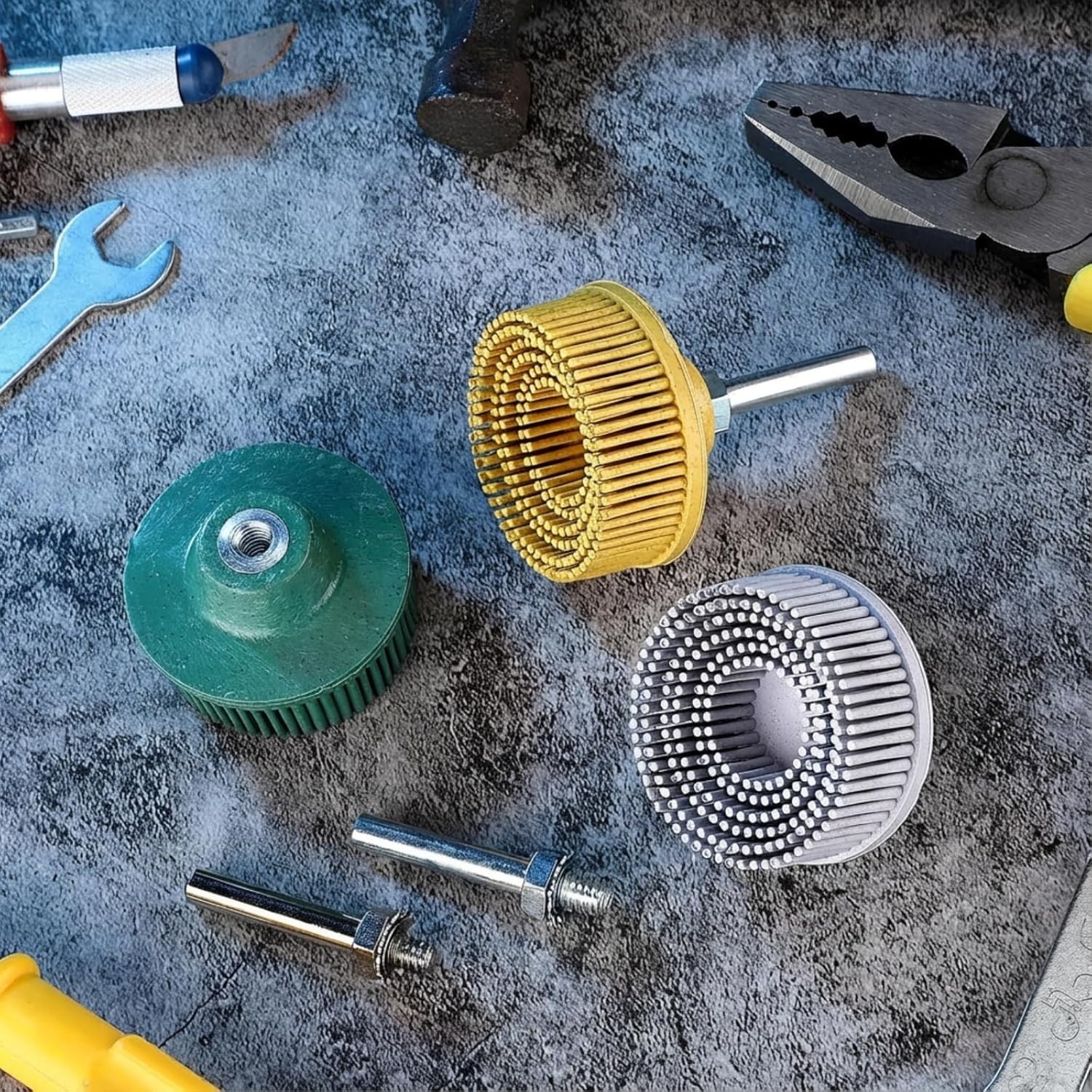6-Pack 2 Inch Abrasive Bristle Discs for Metal