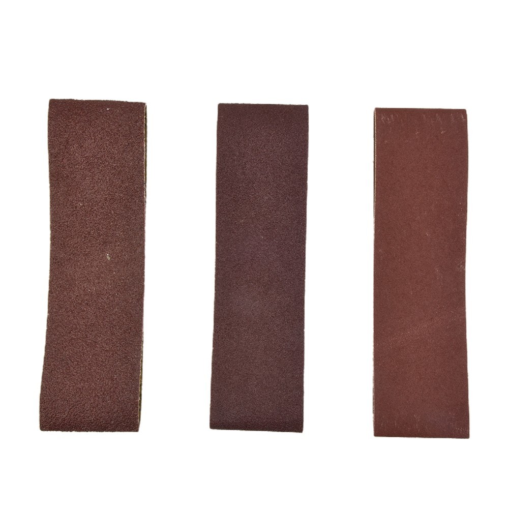 3 Pcs 76*533mm 3*21 Inch Alumina Sand Abrasive Belt 40/80/120 Grit Grinding New