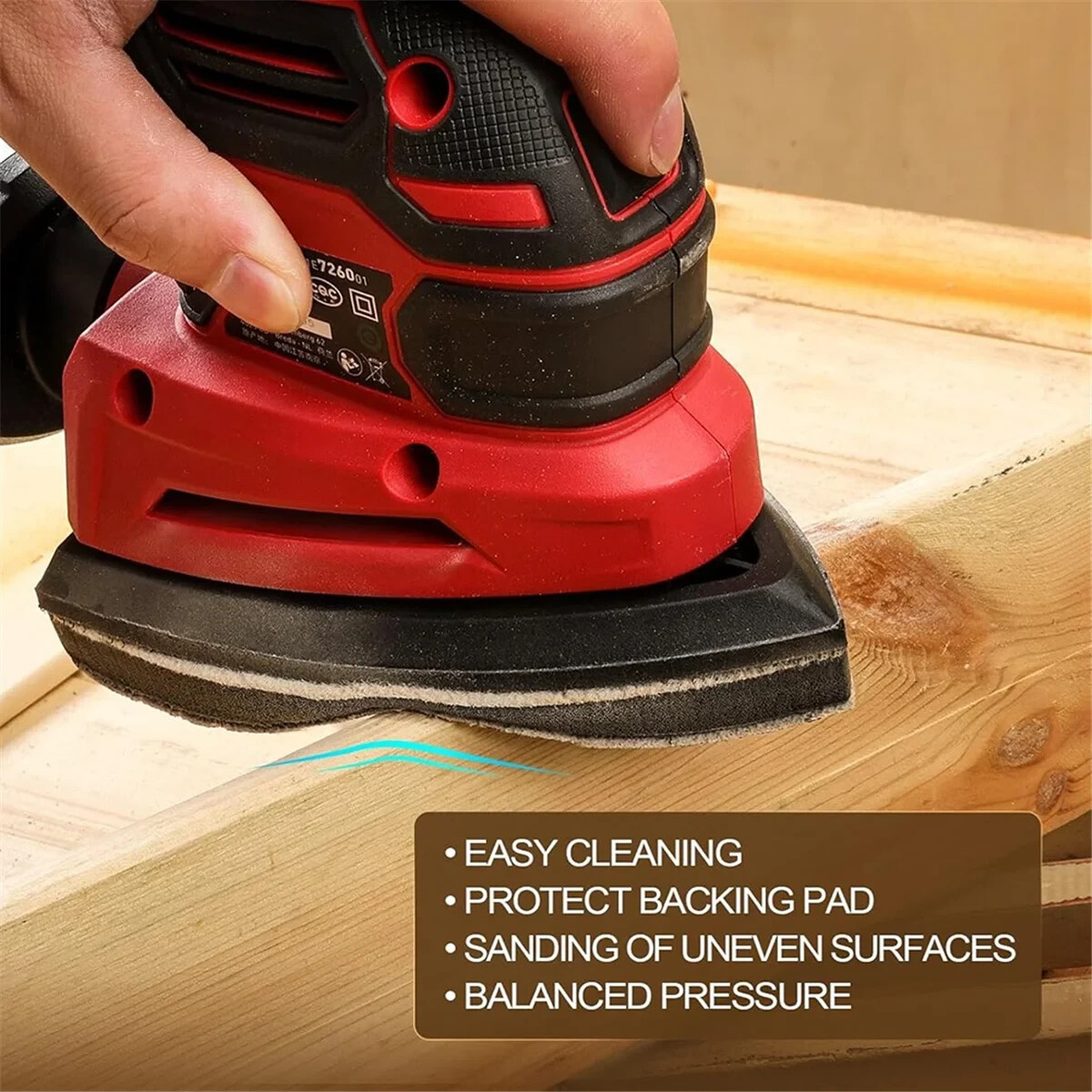 25 SHEETS 3.5″ X 5″ MOUSE HOOK & LOOP SANDING SHEETS 150 GRIT