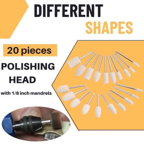 100pcs Polishing Buffing Wheel for Dremel Polishing Kit, Polishing Wheel for Dre