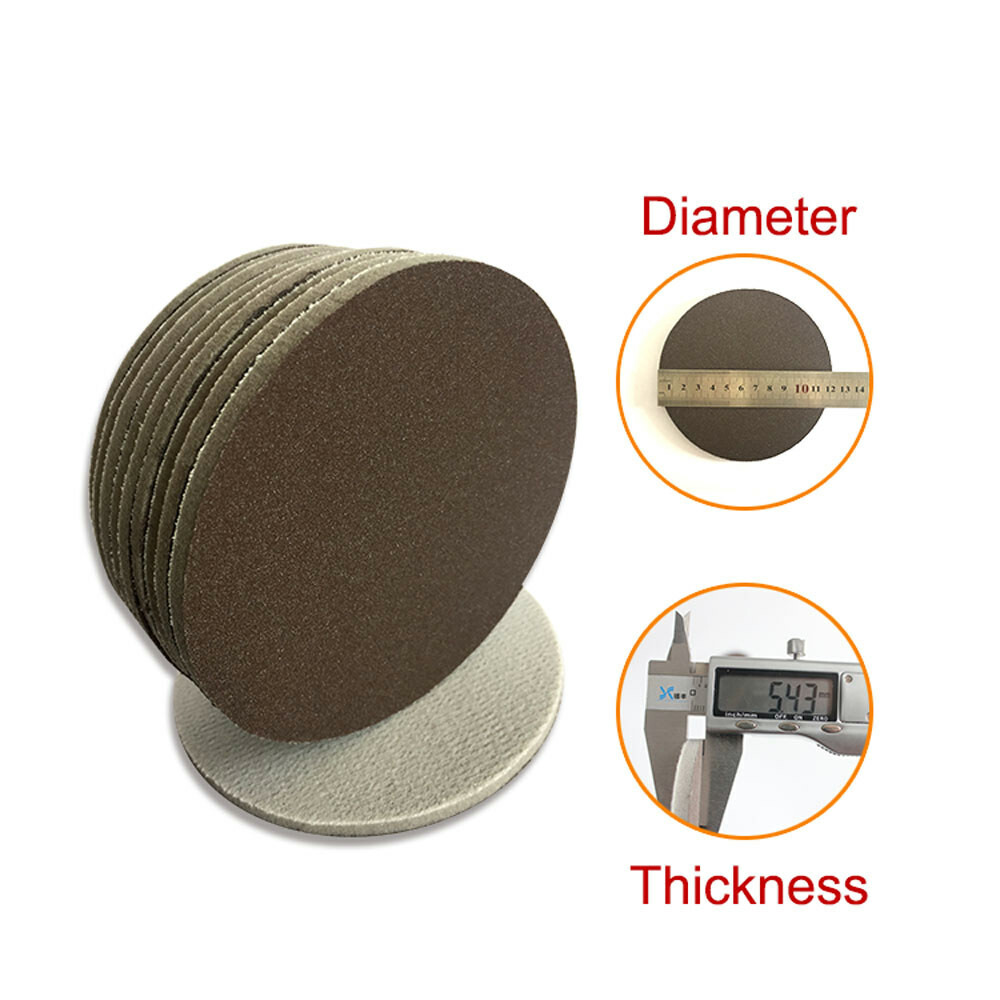 125mm Hook & Loop Foam Sponge Sanding Disc 5″ Orbital Red Sandpaper Pads Wet Dry
