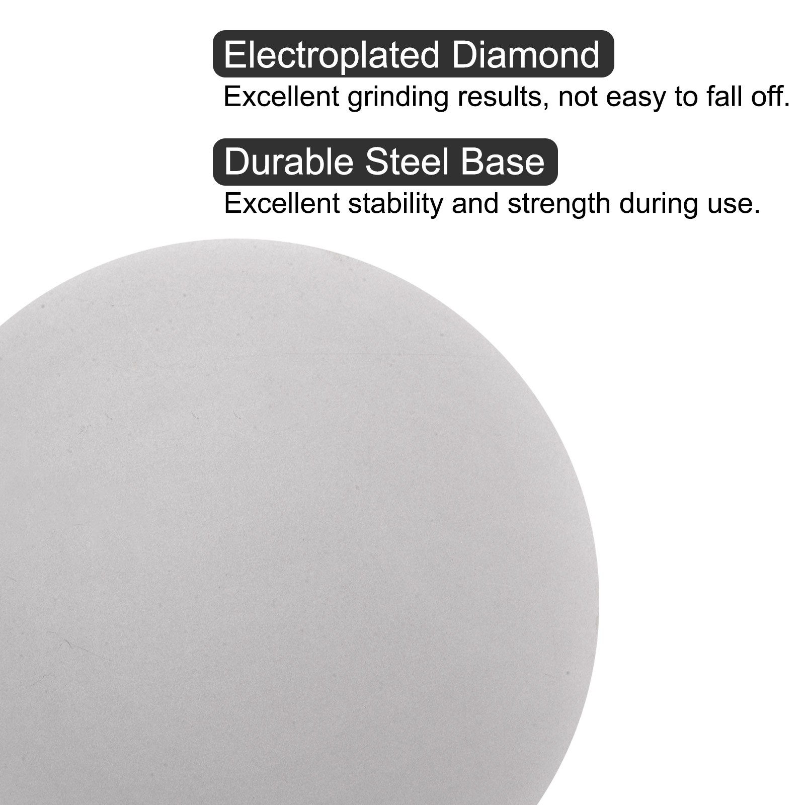 Diamond Sanding Grinding Disc 8″ Grit 1000 No Center Hole Flat Lap Wheel Disk