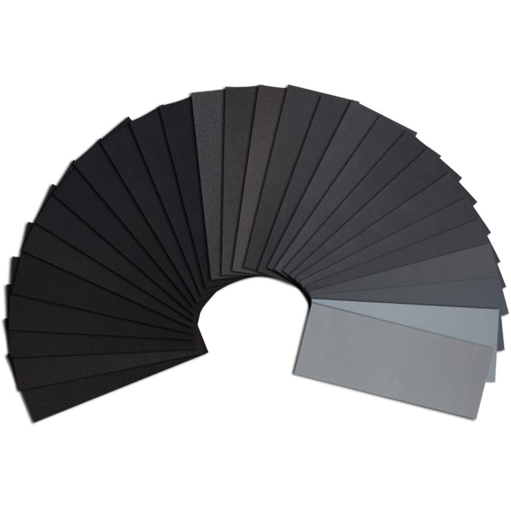 45PCS Sandpaper,Atosun Premium Wet Dry Waterproof 9 x 3.6 Inches, Assorted