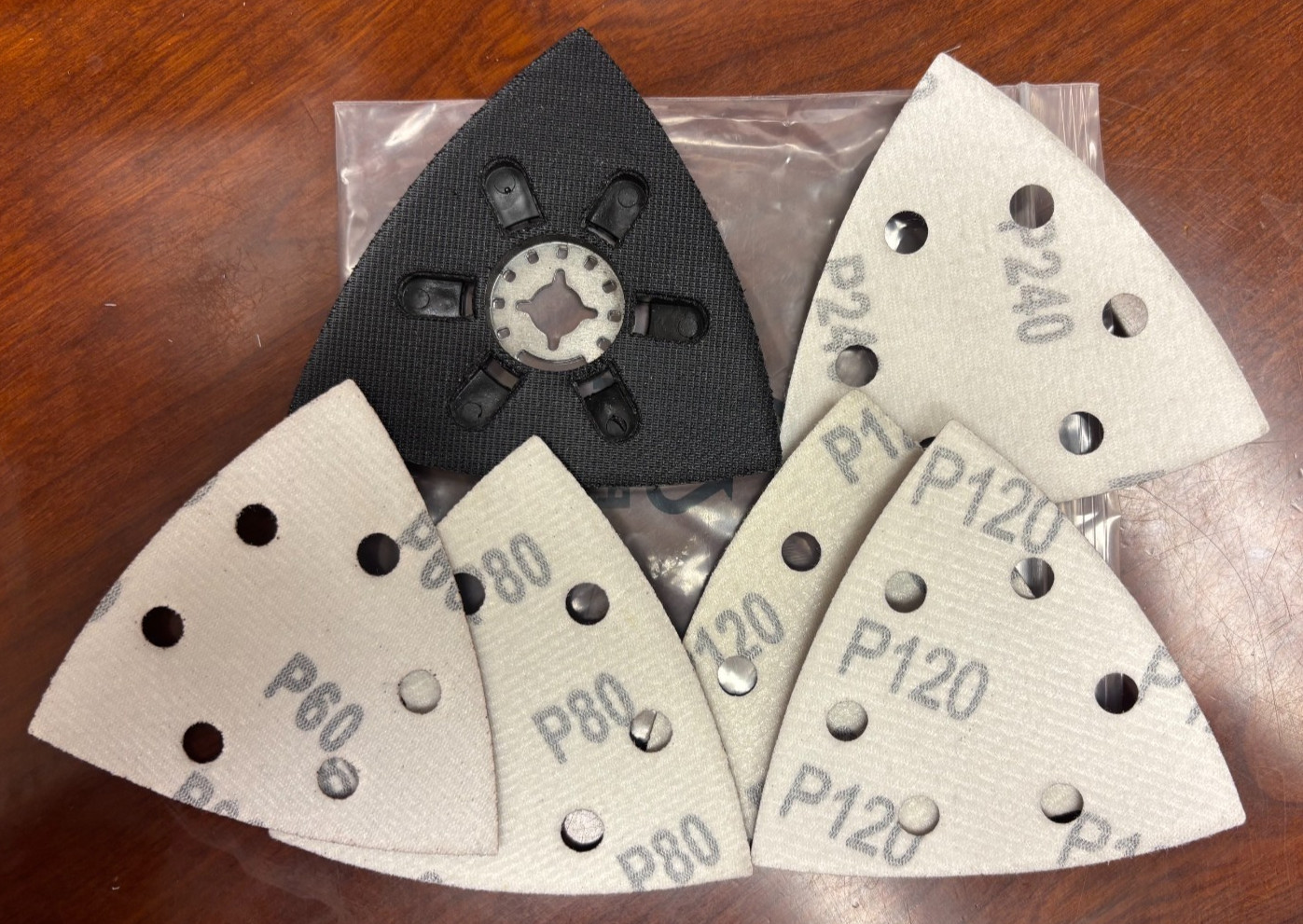 Milwaukee M18 Oscillating Multi-Tool Triangle Sanding Pad w/ 5 Sandpaper Sheets