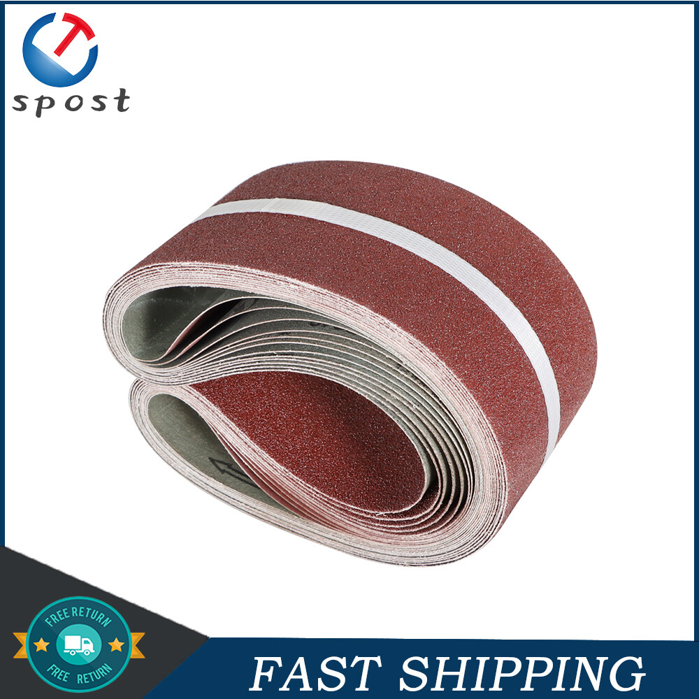 12 Pack Grit Belt Sander Sandpaper 4″ x 36″ Sanding Belts 60 80 120 150 240 400
