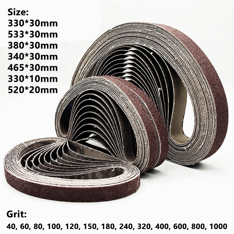 1-5pcs Sanding Belts 40 60 80 100 120 150 180 -1000 Grit Grinding Belt Sandpaper