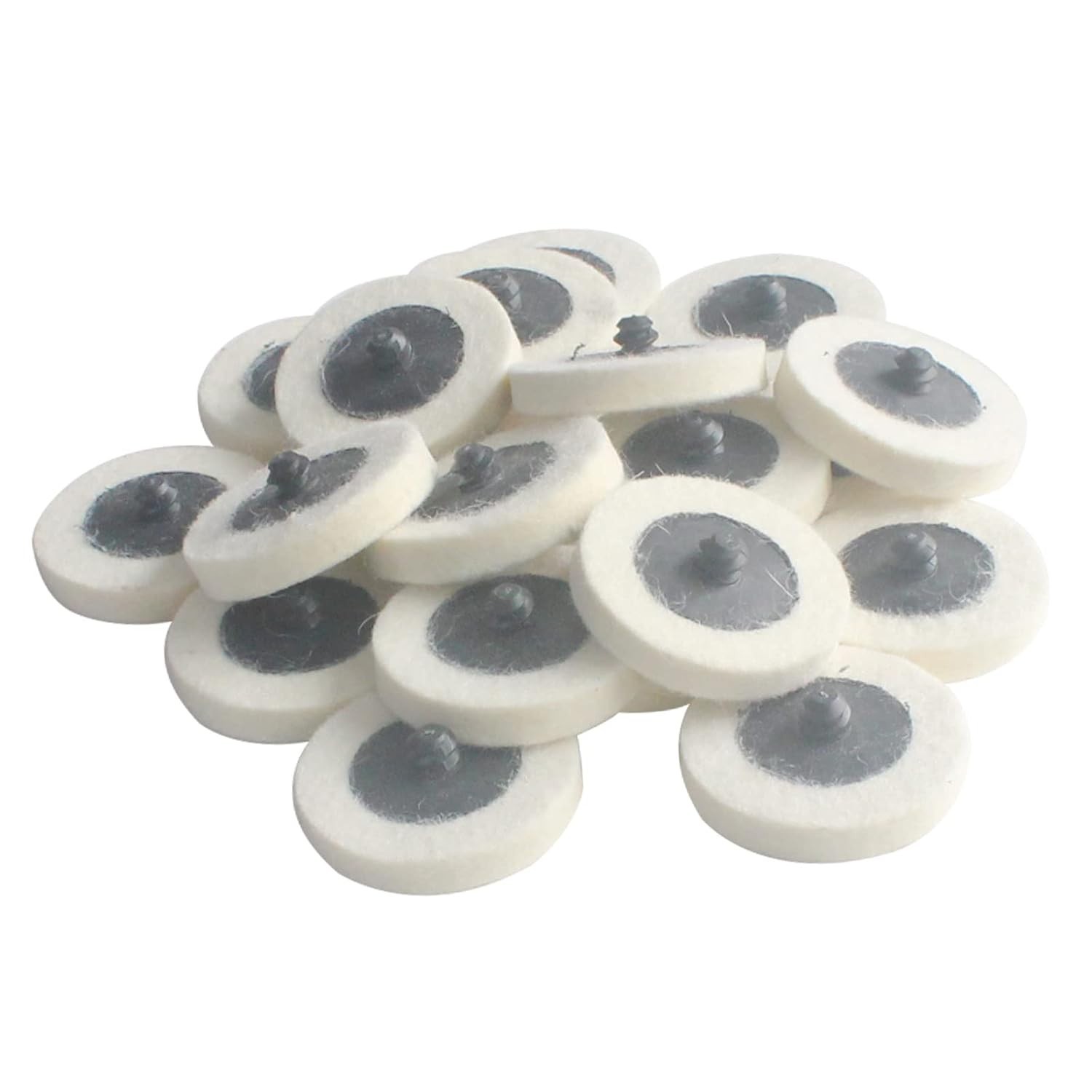 20 Pcs Surface Conditioning Quick Change Compressed Wool Felt Buffing Discs, …