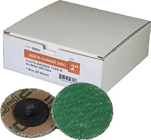 Sungold Abrasives 59804 AZ Cloth Discs 50 Grit 2″ Roll-On Grinding Quick Change