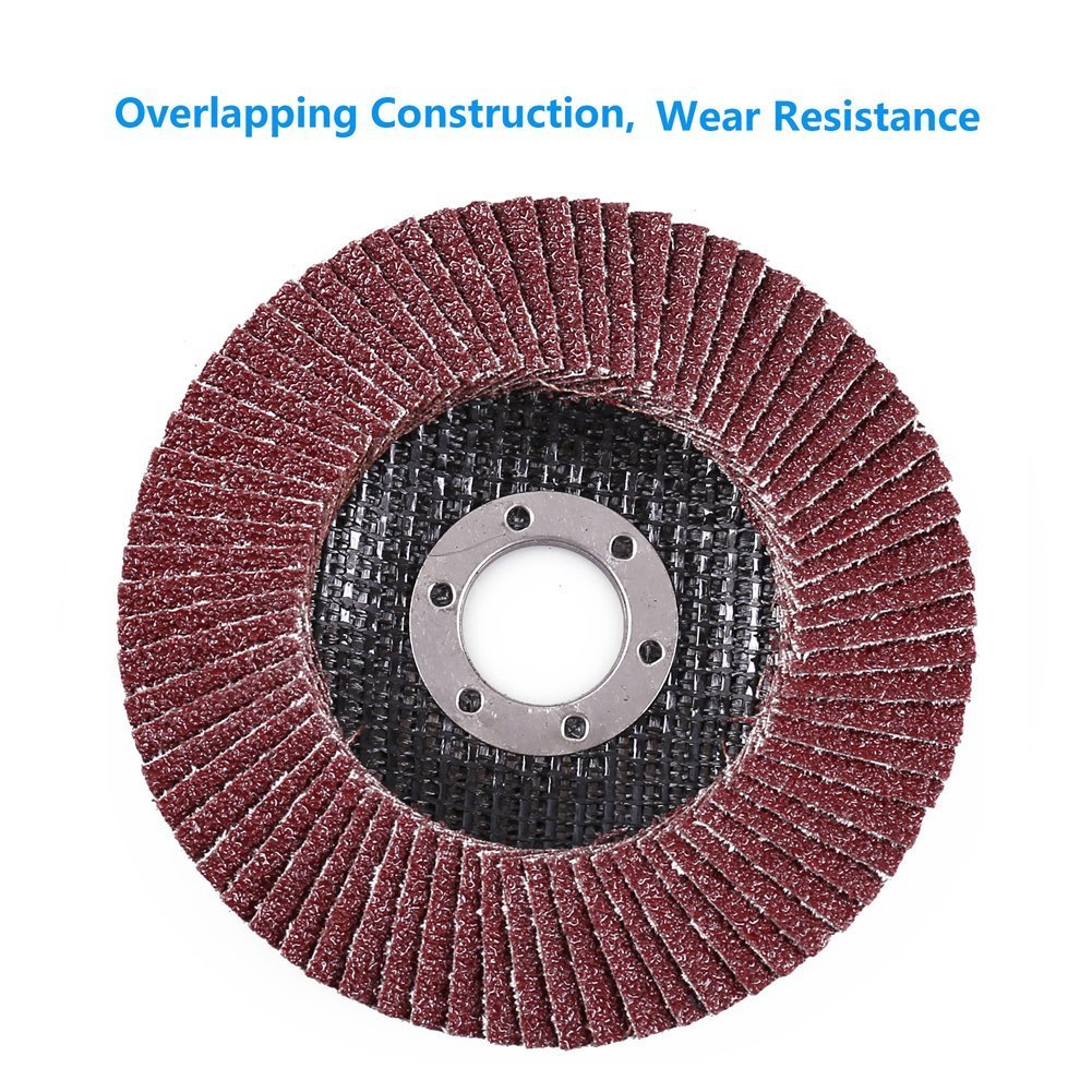 20 Packs 4.5″ 4-1/2 Flap Disc 40 Grit Angle Grinder Sanding Grinding Wheels Set